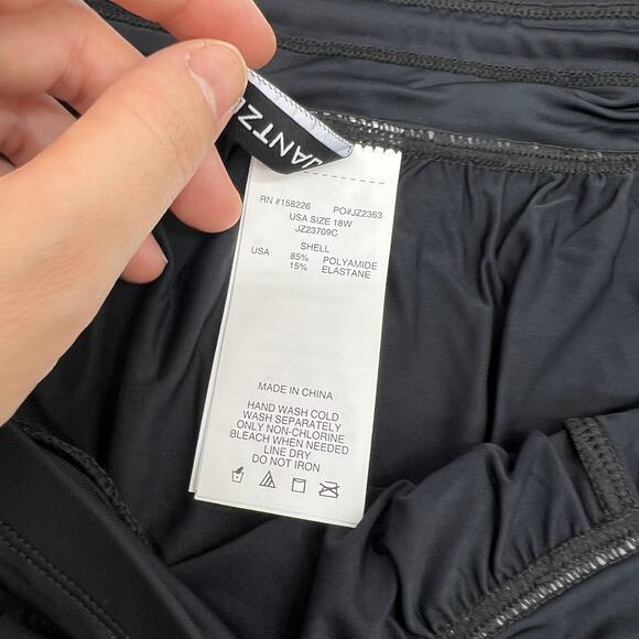 Jantzen Cover-Up Swim Over-Short Black Size Plus 18 - Picture 9 of 13